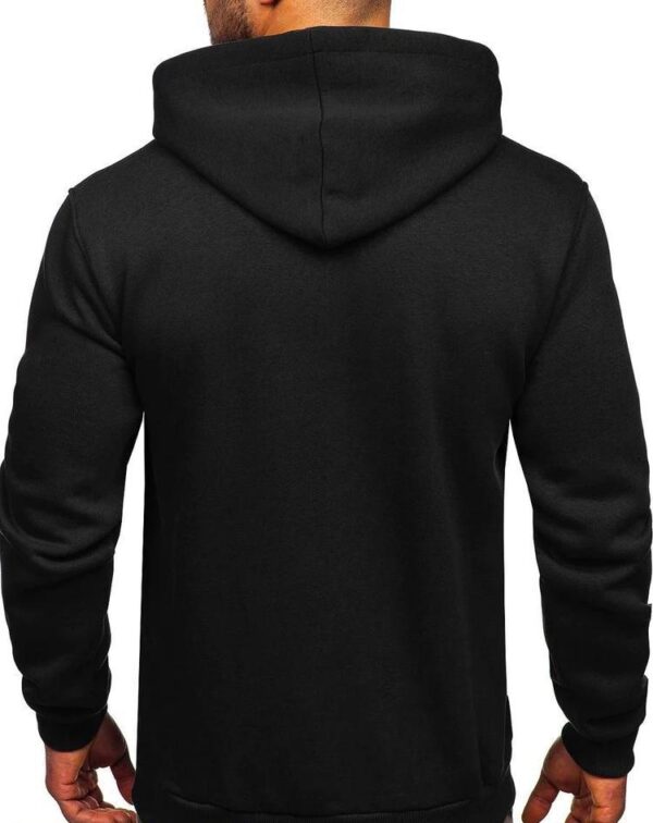 Men's Stitched Fleece Plain Hoodie