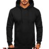 Men's Stitched Fleece Plain Hoodie