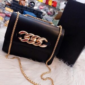 PU Leather Plain Handbag