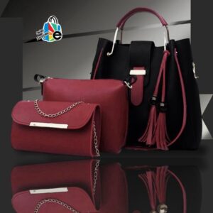 Women's Leather Handbag Set