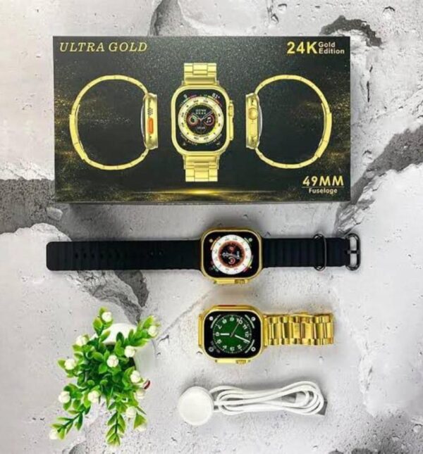 TF9 Ultra Smart Watch - 24K Golden Edition