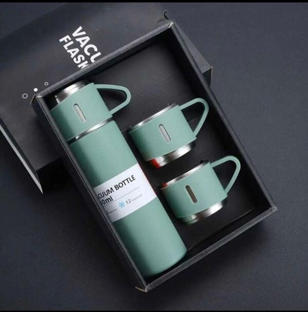 Vacuum Flask Set Steel Water Bottle